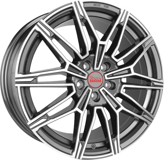 MAM B3 palladium front polish Alufelge 8.5x19 Zoll ET45 LK 5x112 ML66.65