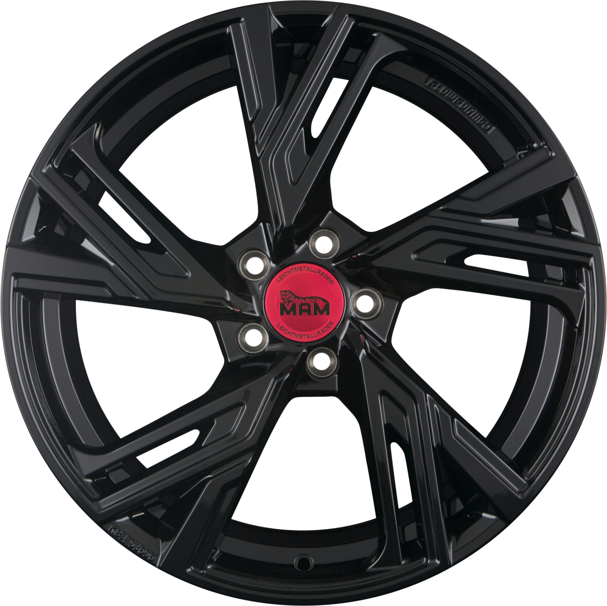 MAM RS5 black painted Alufelge 8.5x19 Zoll ET45 LK 5x108 ML72.6 – Bild 3