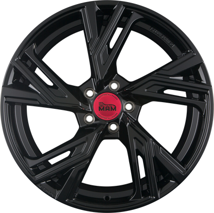 MAM RS5 black painted Alufelge 8.5x19 Zoll ET45 LK 5x108 ML72.6 – Bild 3