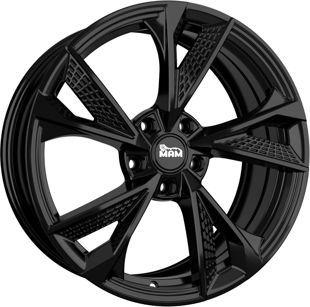 MAM RS6 black painted Alufelge 8.5x19 Zoll ET45 LK 5x108 ML72.6