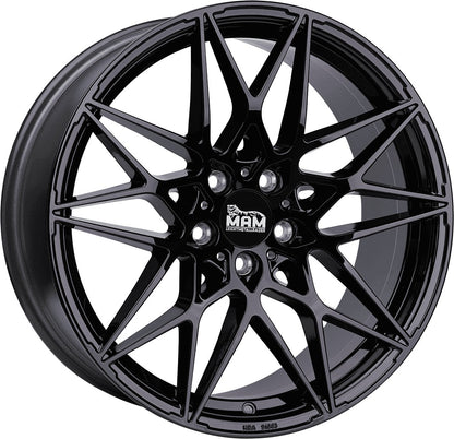 MAM B2N black painted Alufelge 8.5x19 Zoll ET30 LK 5x112 ML72.6