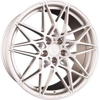 MAM B2N silver painted Alufelge 8.5x19 Zoll ET30 LK 5x112 ML72.6 – Bild 4