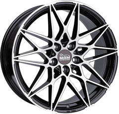 MAM B2N black front polish Alufelge 8.5x19 Zoll ET45 LK 5x112 ML72.6