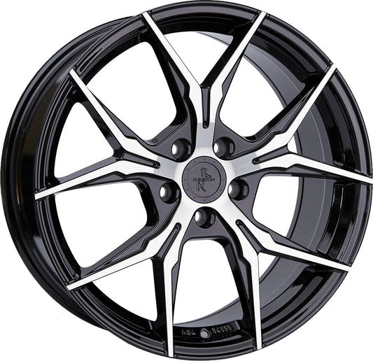 Keskin KT19N Angel black front polish Alufelge 8.5x19 Zoll ET30 LK 5x112 ML72.6