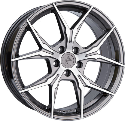 Keskin KT19N Angel palladium front polish Alufelge 8.5x19 Zoll ET30 LK 5x112 ML72.6