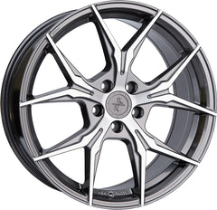 Keskin KT19N Angel palladium front polish Alufelge 8.5x19 Zoll ET35 LK 5x120 ML72.6