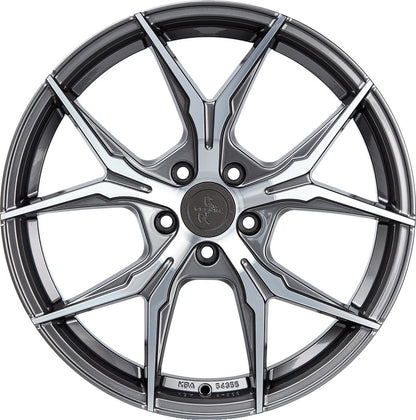 Keskin KT19N Angel palladium front polish Alufelge 8.5x19 Zoll ET35 LK 5x120 ML72.6 – Bild 2