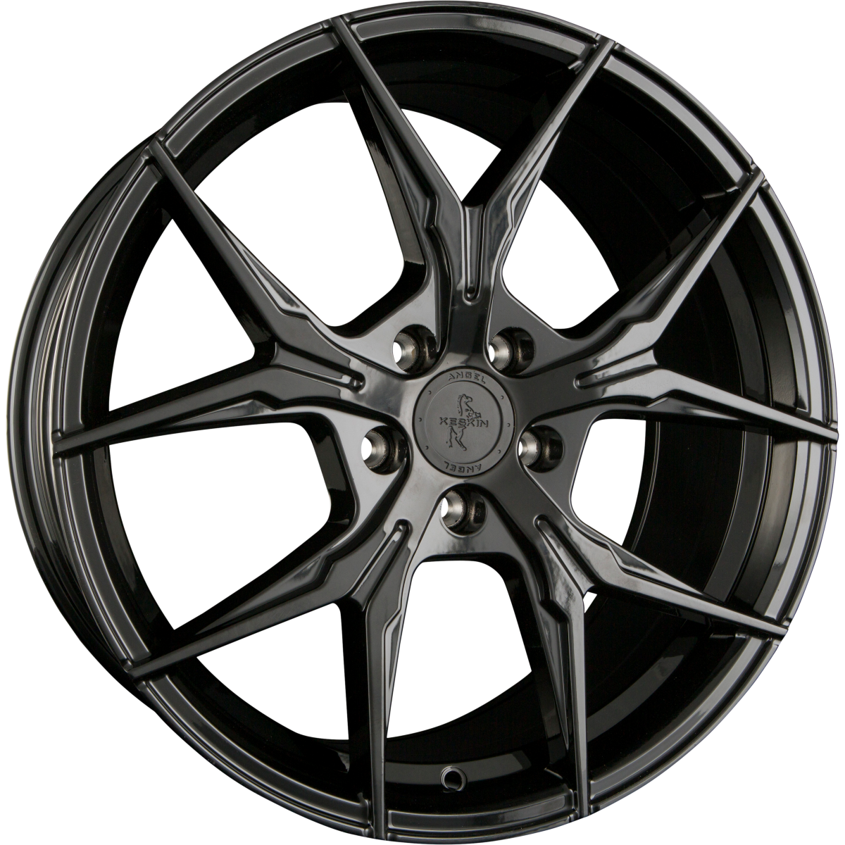 Keskin KT19N Angel black painted Alufelge 8.5x19 Zoll ET40 LK 5x114.3 ML72.6 – Bild 4