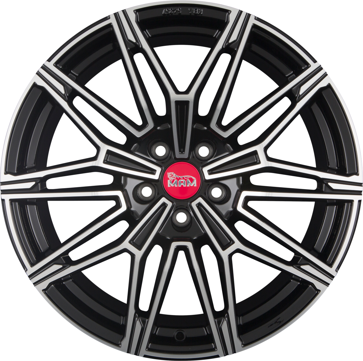 MAM B3N Black Front Polish (BFP) Alufelge 8.5x19 Zoll ET45 LK 5x112 ML66.6