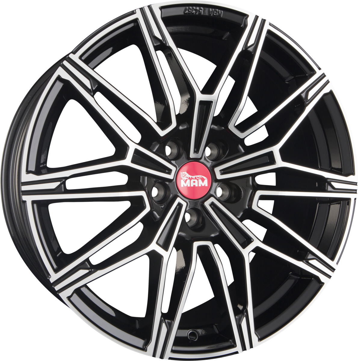 MAM B3N Black Front Polish (BFP) Alufelge 8.5x19 Zoll ET45 LK 5x112 ML66.6 – Bild 2