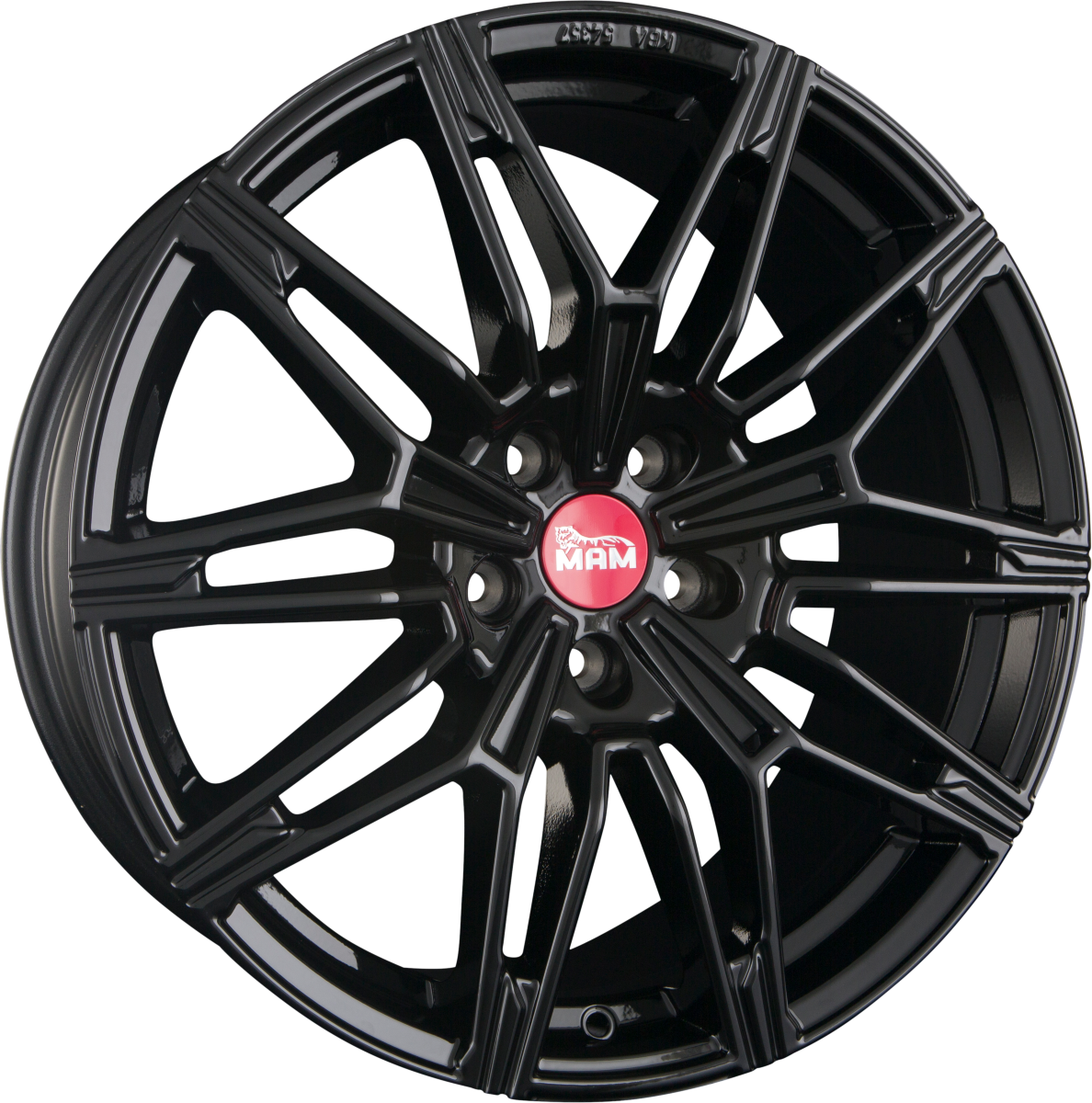 MAM B3N Black Painted (BP) Alufelge 8.5x19 Zoll ET45 LK 5x112 ML66.6 – Bild 2