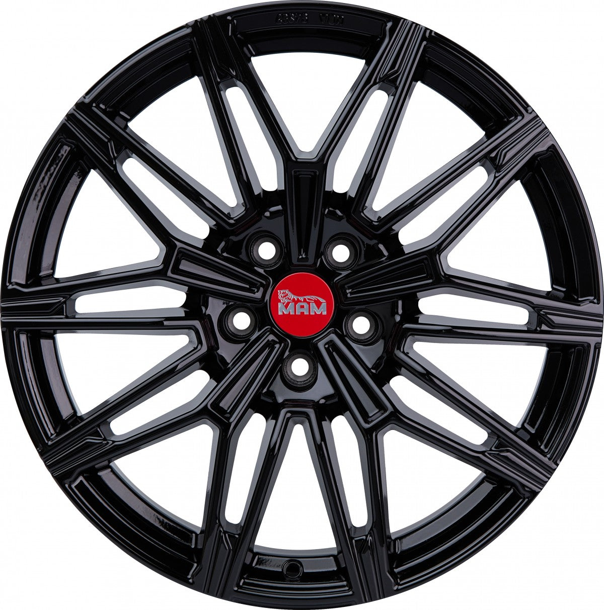 MAM B3N black painted Alufelge 8.5x19 Zoll ET35 LK 5x120 ML72.6 – Bild 2