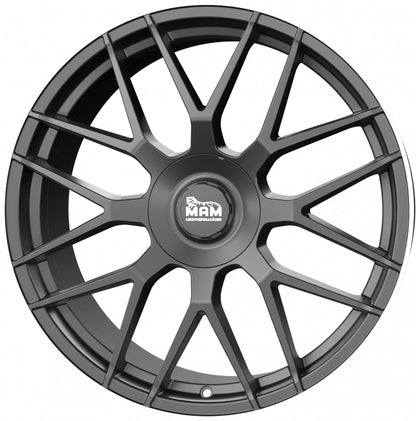 MAM GT1 matt black lip polish Alufelge 10x22 Zoll ET50 LK 5x112 ML66.6 – Bild 5