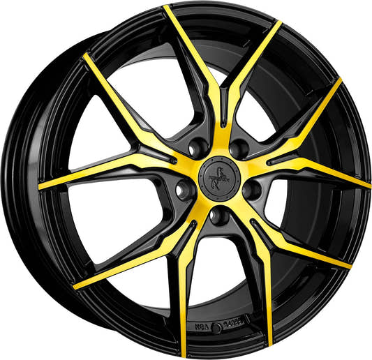 Keskin KT19N Angel black front gold Alufelge 8.5x19 Zoll ET35 LK 5x120 ML72.6