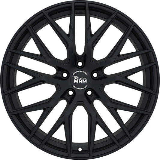 MAM RS4 matt black painted Alufelge 8.5x19 Zoll ET45 LK 5x112 ML72.6 – Bild 2