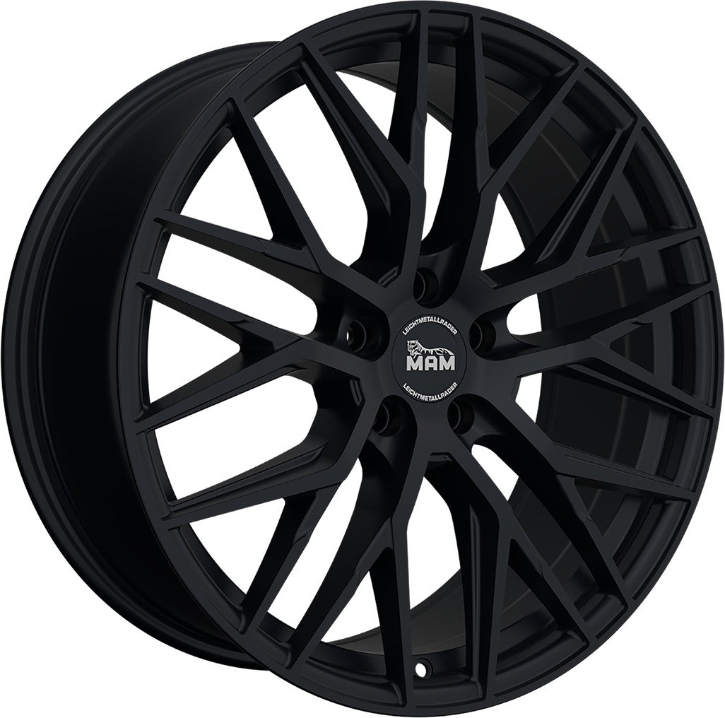 MAM RS4 matt black painted Alufelge 8.5x19 Zoll ET40 LK 5x114.3 ML72.6