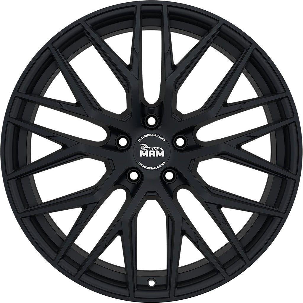 MAM RS4 matt black painted Alufelge 8.5x19 Zoll ET40 LK 5x114.3 ML72.6 – Bild 2
