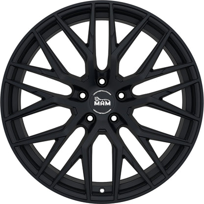 MAM RS4 matt black painted Alufelge 8.5x19 Zoll ET40 LK 5x114.3 ML72.6 – Bild 2