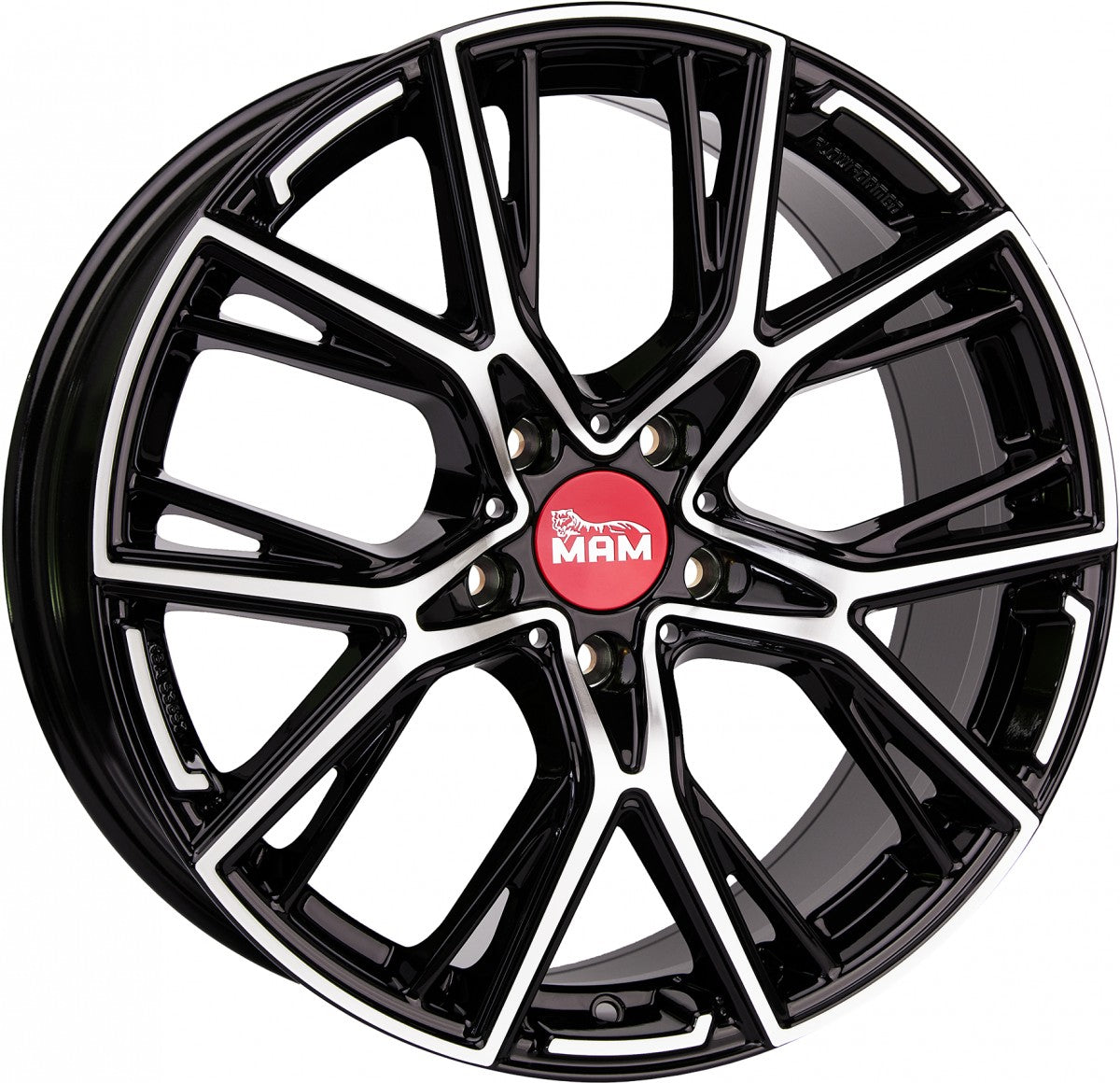 MAM B4 black front polish Alufelge 8.5x19 Zoll ET50 LK 5x120 ML65.1