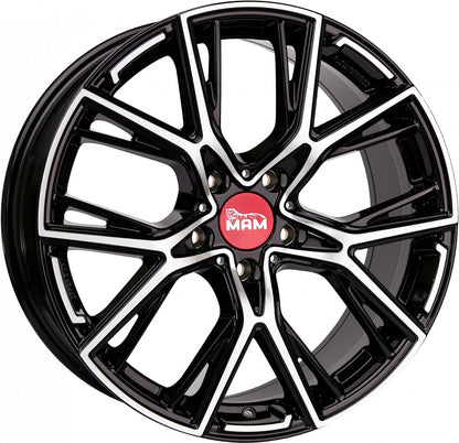 MAM B4 black front polish Alufelge 8.5x19 Zoll ET50 LK 5x120 ML65.1