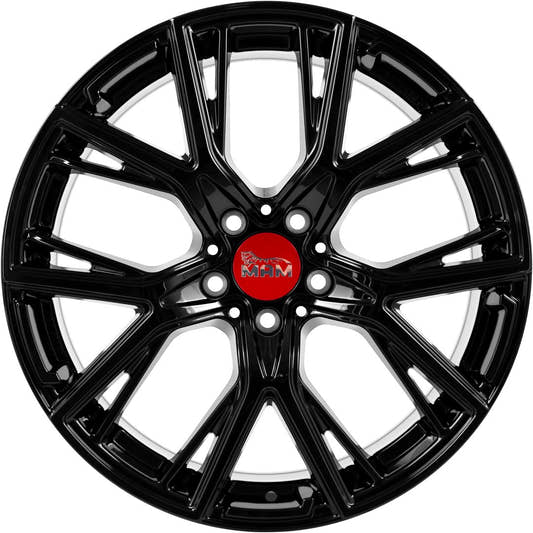 MAM B4 black painted Alufelge 8.5x19 Zoll ET50 LK 5x120 ML65.1 – Bild 2
