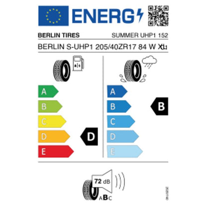 Berlin Tires Summer UHP1 G3 205/40 R17 84W Sommer – Bild 2