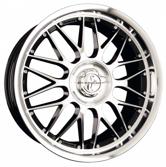 Keskin KT4 New Racer black front polish Alufelge 8.5x18 Zoll ET13 LK 5x112 ML76.9