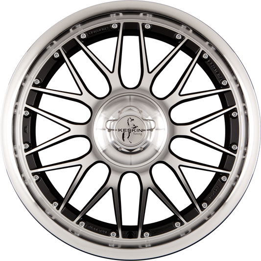 Keskin KT 4 New Racer Black Front Polish (BFP) Alufelge 9.5x19 Zoll ET30 LK 5x100 ML72.6