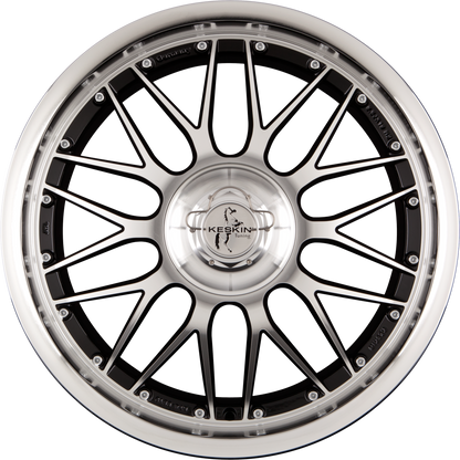 Keskin KT 4 New Racer Black Front Polish (BFP) Alufelge 9.5x19 Zoll ET30 LK 5x100 ML72.6