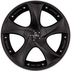 Keskin KT 9 Malik Matt Black Lip Polish (MBLP) Alufelge 10x19 Zoll ET30 LK 5x112 ML72.6