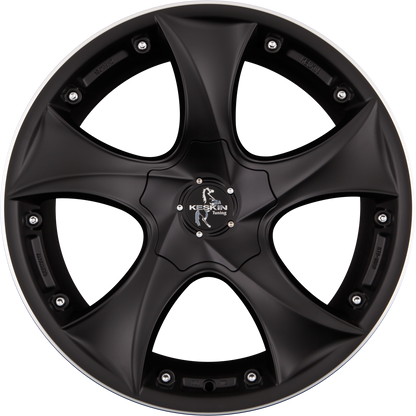 Keskin KT 9 Malik Matt Black Lip Polish (MBLP) Alufelge 10x19 Zoll ET30 LK 5x112 ML72.6