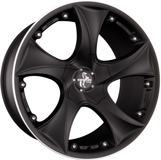 Keskin KT 9 Malik Matt Black Lip Polish (MBLP) Alufelge 10x19 Zoll ET30 LK 5x112 ML72.6 – Bild 2