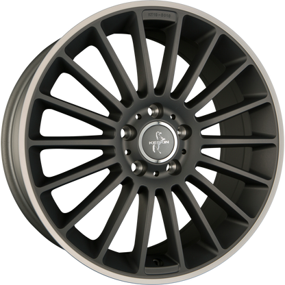 Keskin KT15 Speed Titan Grey Lip Polish (TGLP) Alufelge 8.5x19 Zoll ET45 LK 5x112 ML66.6 – Bild 2
