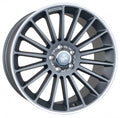 Keskin KT15 Speed titan grey lip polish Alufelge 9.5x19 Zoll ET35 LK 5x120 ML72.6