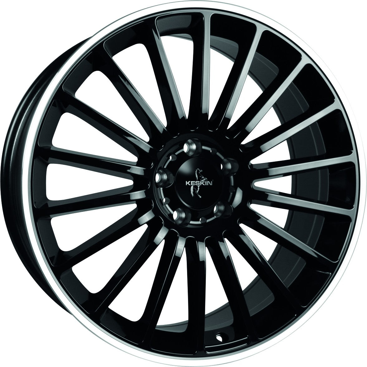 Keskin KT15 Speed black lip polish Alufelge 7x17 Zoll ET38 LK 5x112 ML66.6
