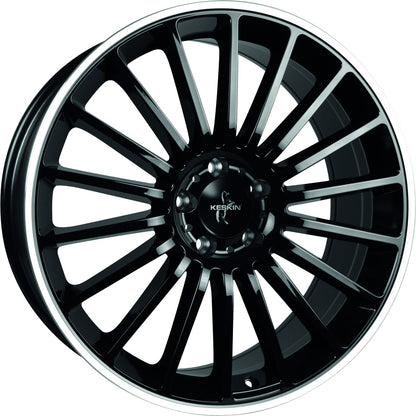 Keskin KT15 Speed black lip polish Alufelge 7x17 Zoll ET38 LK 5x112 ML66.6