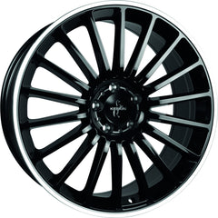 Keskin KT15 Speed black lip polish Alufelge 7x17 Zoll ET38 LK 5x112 ML66.6