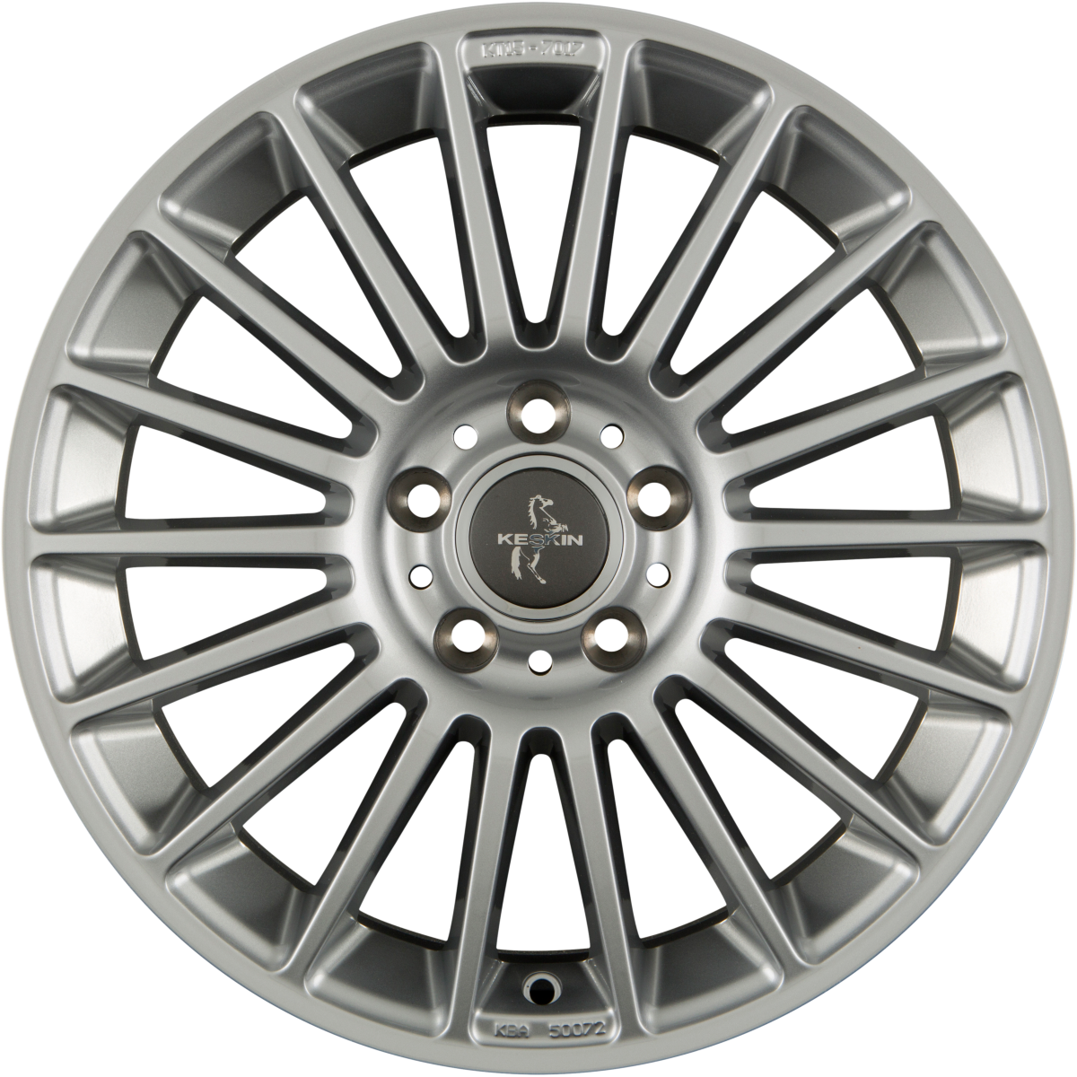 Keskin KT15 Speed silver painted Alufelge 7x17 Zoll ET35 LK 5x120 ML72.6 – Bild 5
