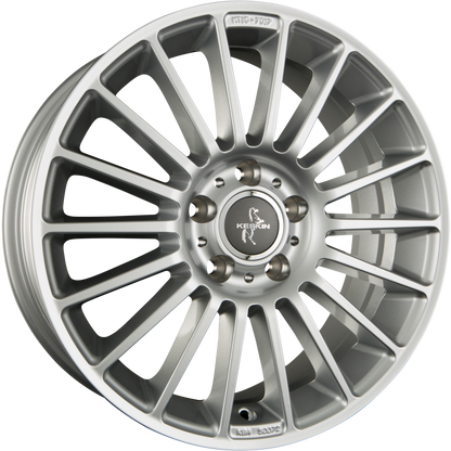 Keskin KT15 Speed silver painted Alufelge 7x17 Zoll ET35 LK 5x120 ML72.6 – Bild 6