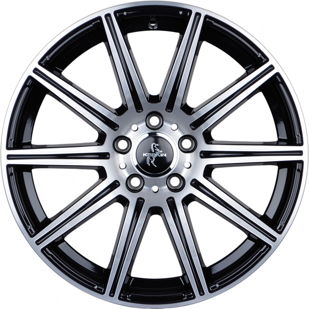 Keskin KT16 Dynamic black front polish Alufelge 8.5x19 Zoll ET45 LK 5x112 ML66.6 – Bild 2