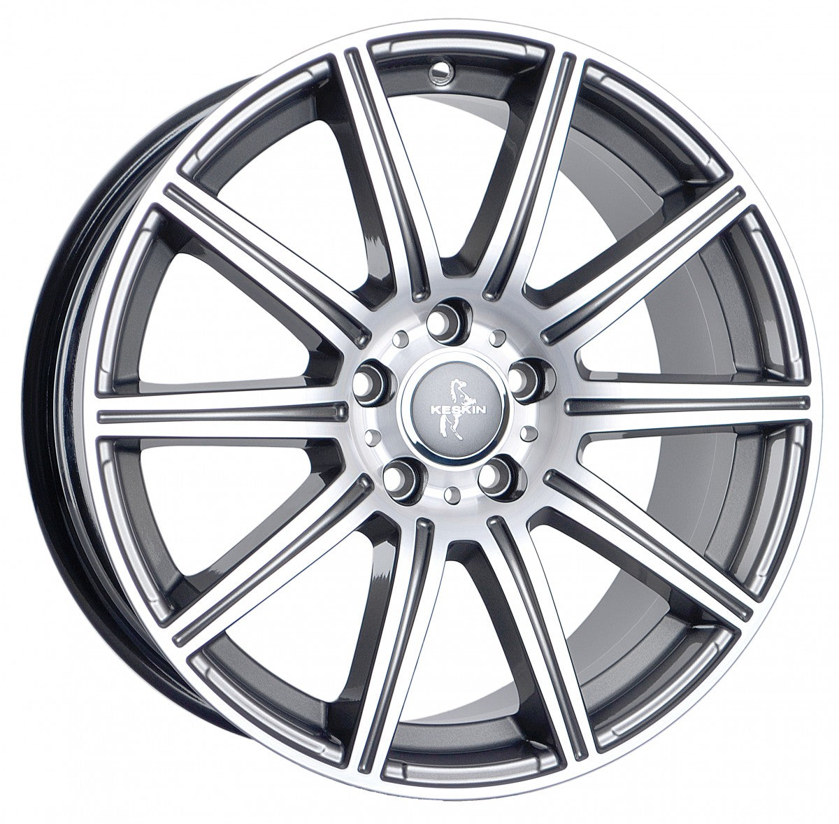 Keskin KT16 Dynamic palladium front polish Alufelge 8.5x19 Zoll ET45 LK 5x112 ML66.6