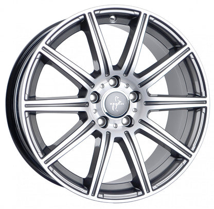 Keskin KT16 Dynamic palladium front polish Alufelge 8.5x19 Zoll ET45 LK 5x112 ML66.6