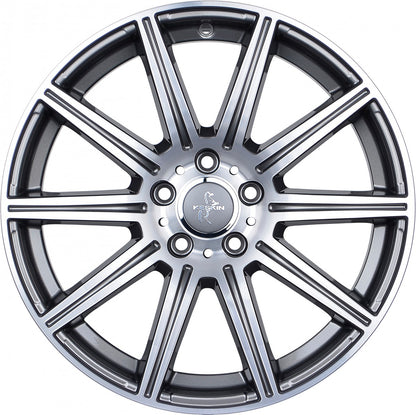 Keskin KT16 Dynamic palladium front polish Alufelge 8.5x19 Zoll ET45 LK 5x112 ML66.6 – Bild 2