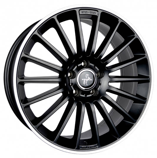 Keskin KT15 Speed matt black lip polish Alufelge 8x18 Zoll ET30 LK 5x112 ML66.6