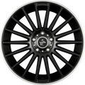 Keskin KT15 Speed Matt Black Lip Polished (MBLP) Alufelge 8.5x19 Zoll ET30 LK 5x112 ML66.6