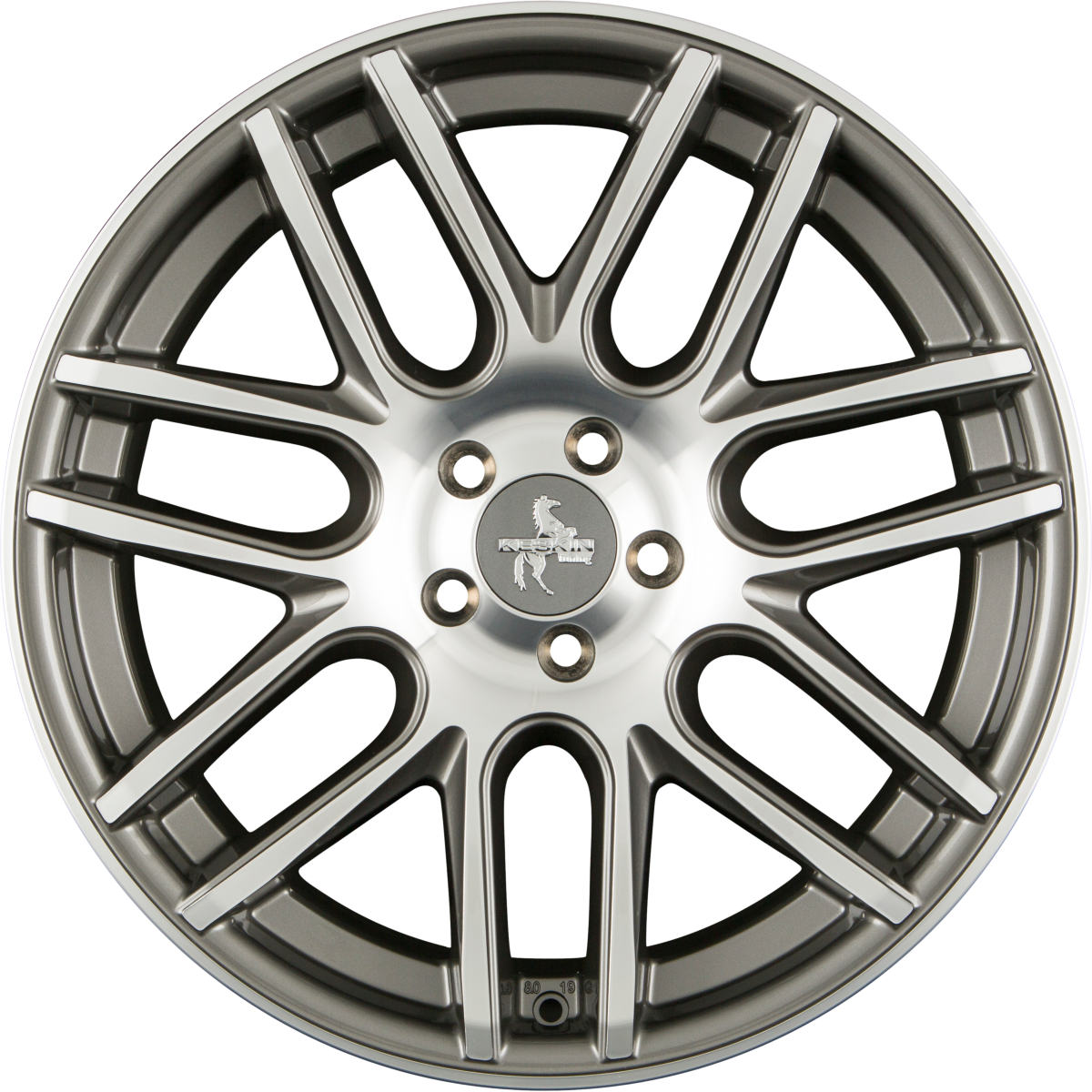 Keskin KT14 Concave Palladium Front Polished (PFP) Alufelge 8x19 Zoll ET42 LK 5x112 ML66.6