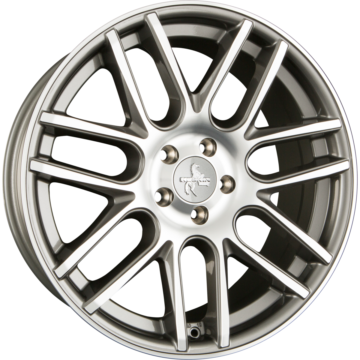 Keskin KT14 Concave Palladium Front Polished (PFP) Alufelge 8x19 Zoll ET42 LK 5x112 ML66.6 – Bild 2