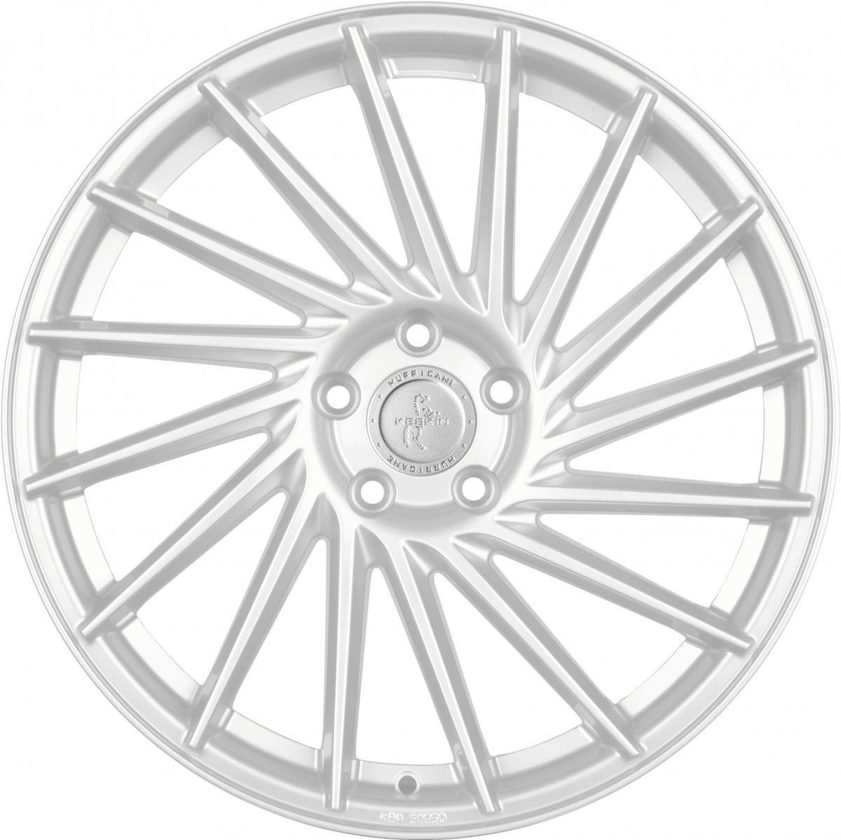 Keskin KT17 Hurricane silver painted Alufelge 8x18 Zoll ET30 LK 5x112 ML72.6 – Bild 2