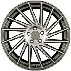 Keskin KT17 Hurricane Palladium Front Polish (PFP) Alufelge 8x18 Zoll ET40 LK 5x114.3 ML72.6