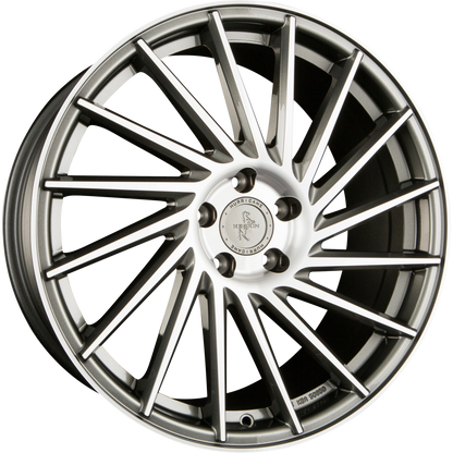 Keskin KT17 Hurricane Palladium Front Polish (PFP) Alufelge 8x18 Zoll ET40 LK 5x114.3 ML72.6 – Bild 2